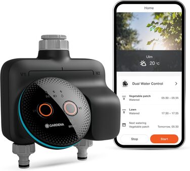 Gardena smart Water Control 19033-20: Автоматичний полив для саду, інтеграція з розумним домом, захист від заморозків