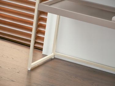 Консоль Mebel-Partner кремова, відтінки матового бежевого 110 x 76,5 x 35 см