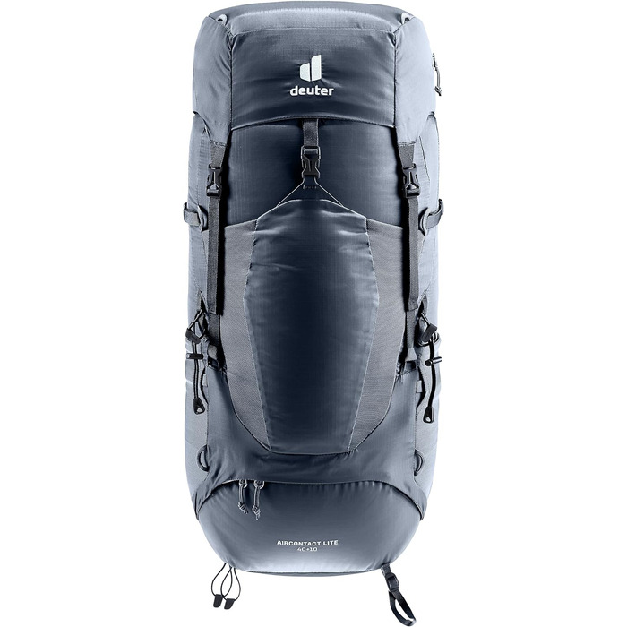 Рюкзак для трекінгу Deuter Aircontact Lite 40+10 л, чорний-синій, легкий, одноколірний