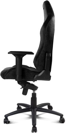 Ігрове крісло DRIFT GAMING DR275NIGHT, чорне, тканина з оксамитовим покриттям, 4D регульовані підлокітники, механізм «жаба», клас 4, обертове