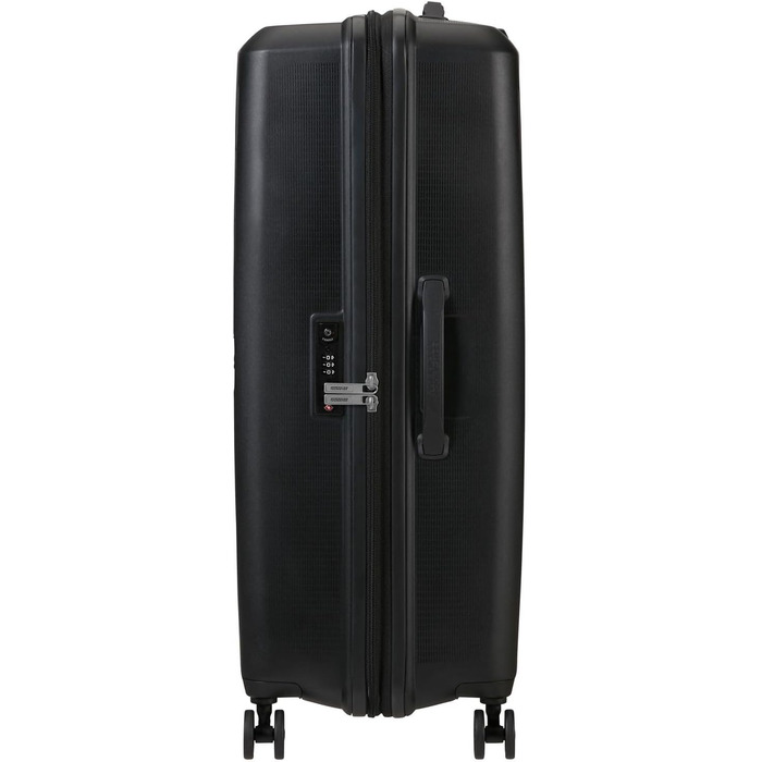 Валіза American Tourister Aerostep Spinner L, розширювана, 77 см, 101.5/109 л, чорна
