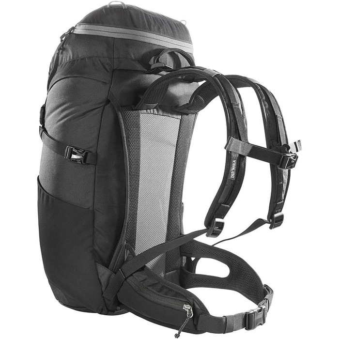 Рюкзак для походів Tatonka Hike Pack 32 л з вентиляцією спини та дощовиком, легкий і зручний туристичний рюкзак, чорний/сірий