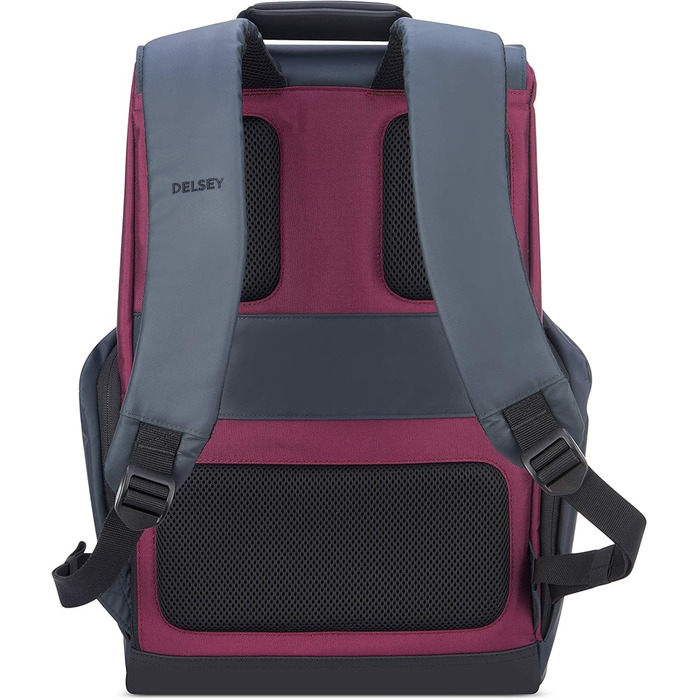 Рюкзак DELSEY PARIS Securflap м'який 21 л, бордовий, 45x31x14 см