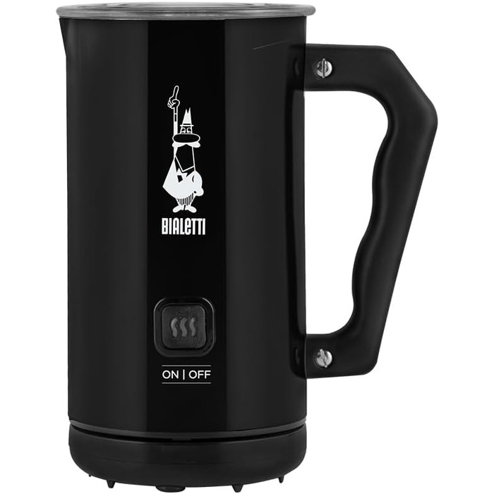 Bialetti електричний спінювач молока для капучино, 150 мл/300 мл, чорний