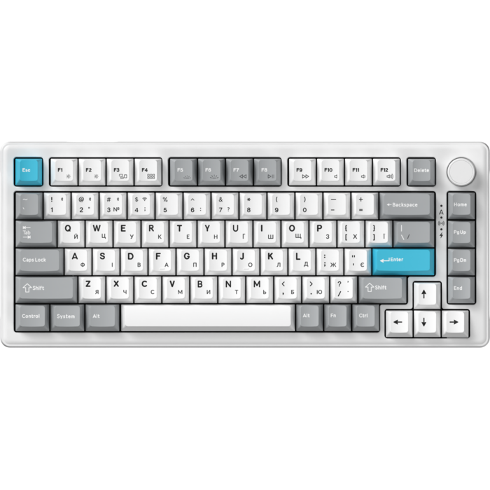 Бездротова механічна клавіатура GamePro Asgard Yord (MK266WH)