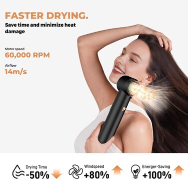 Набір для укладки волосся Hairstyler 5-в-1 з автозавиткою та феном, чорний