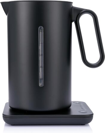 Електрочайник Wilfa Svart Format 1,25 л, 2200 Вт, регулювання температури 40-100°C, функція збереження тепла, подвійні стінки, чорний