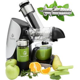 Електрична шнекова соковижималка GREEN-PRESS з нержавіючої сталі 304, BPA-free, для овочів, фруктів і селери, німецький бренд, тест-переможець 2023 року
