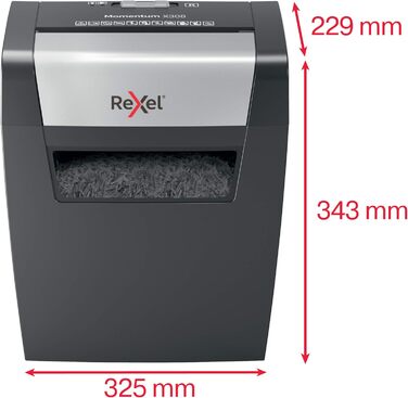 Шредер Rexel Momentum X308-2104570EU: 8 листів, 8 штук