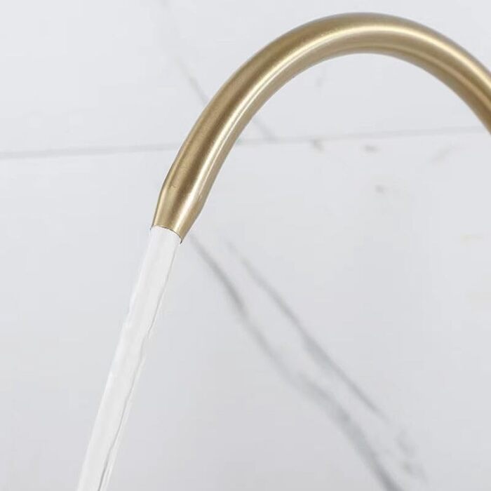 Змішувач кухонний Rea Eco Fresh Brush Gold, золото, для кухні 18x3.5x37.5 см