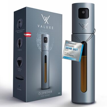 Розпилювач для олії та оцту VALUXE® з фільтром, stainless steel (нержавіюча сталь), колір Stone Blue — прецизійний дозатор-спрей для кухонного використання
