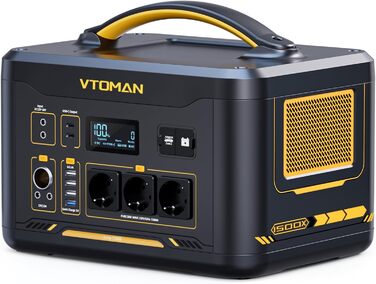 Портативна електростанція VTOMAN Jump 1500X, ємність 828 Wh, номінальна потужність 1500 W, пікова потужність 3000 W
