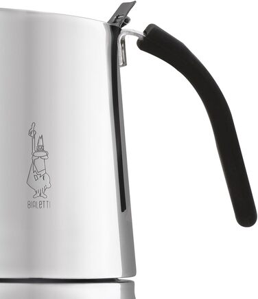 Гейзерна кавоварка Bialetti Kitty 6 чашок, нержавіюча сталь, срібляста