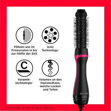 Revlon One-Step Style Booster RVDR5292UKE – Фен-щітка для укладання 38 мм з керамічним покриттям та іонізацією