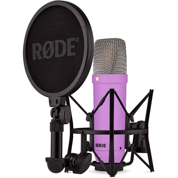 Студійний мікрофон Rode NT1 Signature Purple (фіолетовий) з мікрофонною стійкою keepdrum