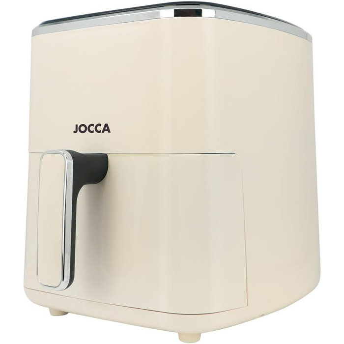 Аерофритюрниця JOCCA 5Л, безмасляна фритюрниця 1450Вт з LED сенсорним екраном та регулюванням температури, чорна