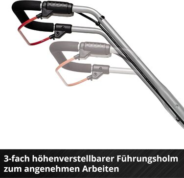 Акумуляторний газонокосарка Einhell GE-CM 36/33 Li Kit Power X-Change (36 В, ширина косіння 33 см, до 250 м², кошик 30 л, висота стрижки 25-65 мм, 2 x 2.5 Ah акумулятори + 2 зарядні пристрої)