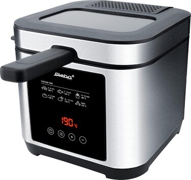 Фритюрниця Steba DF 150, 1200 Вт, таймер, регулятор температури, дисплей, нержавіюча сталь