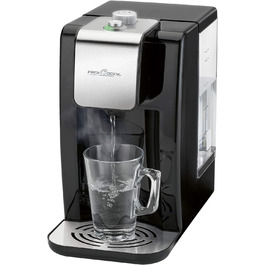 Диспенсер для гарячої води ProfiCook PC-HWS 1145, корпус з нержавіючої сталі, гаряча вода одним натисканням кнопки приблизно за 3 секунди, LED-дисплей із сенсорним керуванням, 2600 Вт (резервуар для води 2,2 літра)