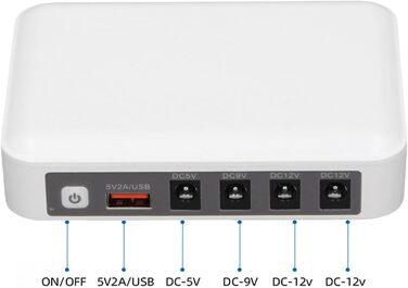 Mini UPS 6000mAh: Безперебійне живлення для роутера, модему, камери (EU-штекер)
