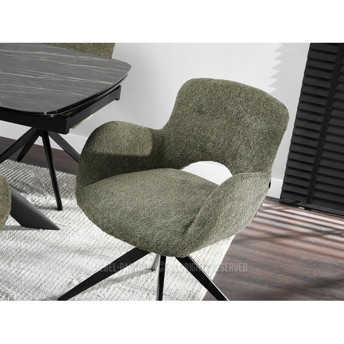 Стілець Mebel-Partner, оббивка тканина, зелений, 1 шт.