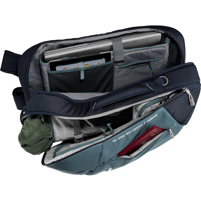Рюкзак для подорожей Deuter AViANT Carry On Pro 36 л, бірюзово-синій, ручна поклажа