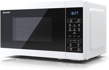 Мікрохвильова піч SHARP MS02EW, 800 Вт, 11 режимів, розморожування, біла