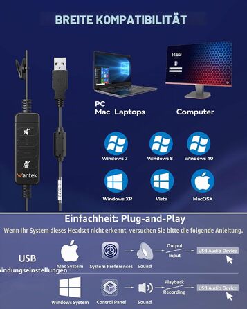 Бездротова гарнітура Wantek з мікрофоном та зарядною станцією, Bluetooth-навушники з USB-адаптером для кол-центру, офісу, Zoom, Skype та Teams (фіолетовий)