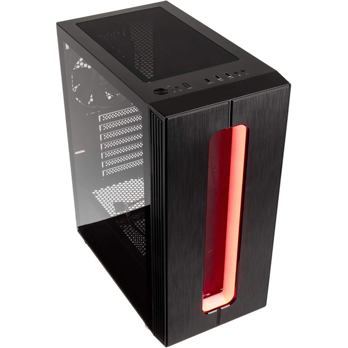KOLINK Nimbus Midi-Tower ATX RGB комп'ютерний корпус чорний, корпус для ПК з підсвіткою, підтримка водяного охолодження