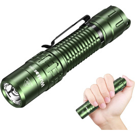 Ліхтарик Wurkkos TD02 LED тактичний, 2000 люмен, USB-C, водонепроникний IP68, 6 режимів, компактний, для вулиці та дому, зелений