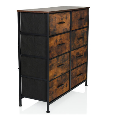 Комод RAGALA LIGHT 80x30x82 см 8 шухляд копчений дуб hjh LIVING