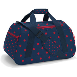 Сумка спортивна та дорожня reisenthel ActivityBag Mixed Dots Red, водостійка, функціональна, з ременем і ручками