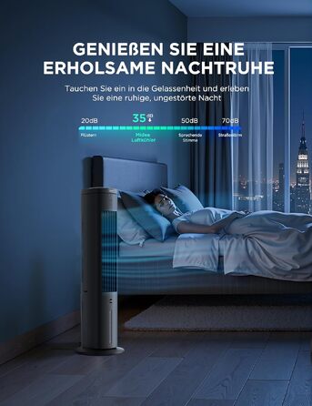 Мобільний випарний охолоджувач повітря Midea Sensicool 7L з сенсорним дисплеєм та резервуаром для води 5л