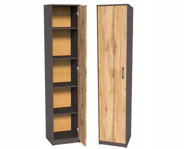 Стелаж Meble Bestseller 39 x 180 x 35 см, дуб вотан / графіт