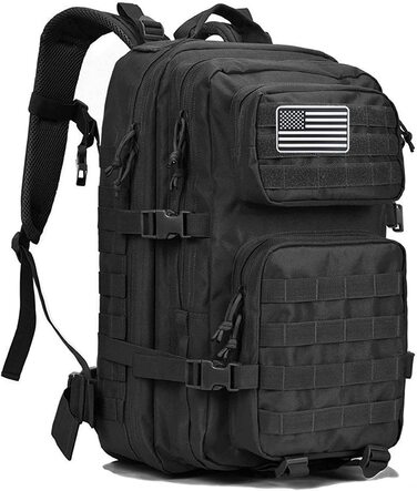Тактичний рюкзак G4Free 40 л, військовий армійський рюкзак Molle для туризму, кемпінгу, трекінгу, полювання, чорний