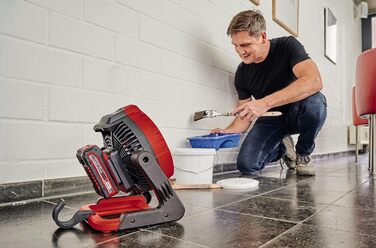 Акумуляторний вентилятор Einhell GE-CF 18/2200 Li-Solo Power X-Change, 18 В, 3 швидкості, Li-Ion, поворот 360°, без акумулятора та зарядного пристрою