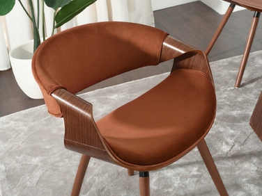 Стілець Mebel-Partner, коричневий велюр, 1 шт.