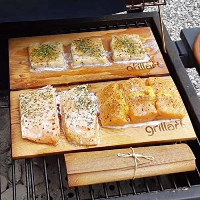 Дерев'яні дошки для копчення Grillart з гікорі, набір 2 шт.