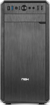 Корпус для ПК NOX Lite030 Midi-Tower, 500 Вт, чорний, Micro-ATX/Mini-ITX, для дому та офісу