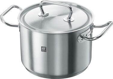 Набір каструль ZWILLING Twin Classic 5-ти частинний, з кришкою, для індукційних плит, не покритий, з нержавіючої сталі, срібний