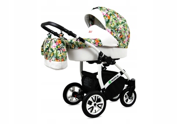 Дитячий візок 3в1 BabyLux TROPICAL: люлька, прогулянкова коляска та автокрісло