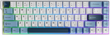 Ігрова магнітна клавіатура Ajazz AK680 V2 Ice Island Magnetic Switch (AK680-V2-I-GB)