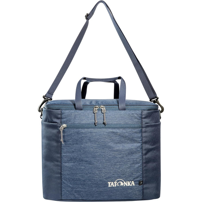 Термосумка Tatonka Cooler Bag L 25 л, ізотермічна, для зберігання продуктів, з внутрішньою кишенею для акумуляторів холоду, ручками та знімним плечовим ременем, 37x27x30 см, синя
