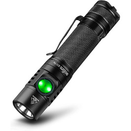 Ліхтарик Sofirn SC31 Pro світлодіодний, надяскравий 2000 люмен, USB-C заряджання, водонепроникний, з акумулятором, 6 режимів Anduril UI, пам’ять, для туризму та спорту