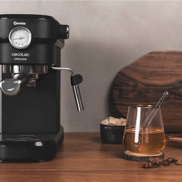 Кавомашина Cecotec Cafelizzia 790 Steel Pro: Еспресо та капучино, 1350W, 20 бар, манометр, термоблок, 1.2л, нержавіюча сталь