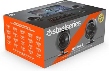 SteelSeries Arena 7 - 2.1-канальна акустична система для геймінгу, чорний, USB, Bluetooth, Aux, оптичний кабель
