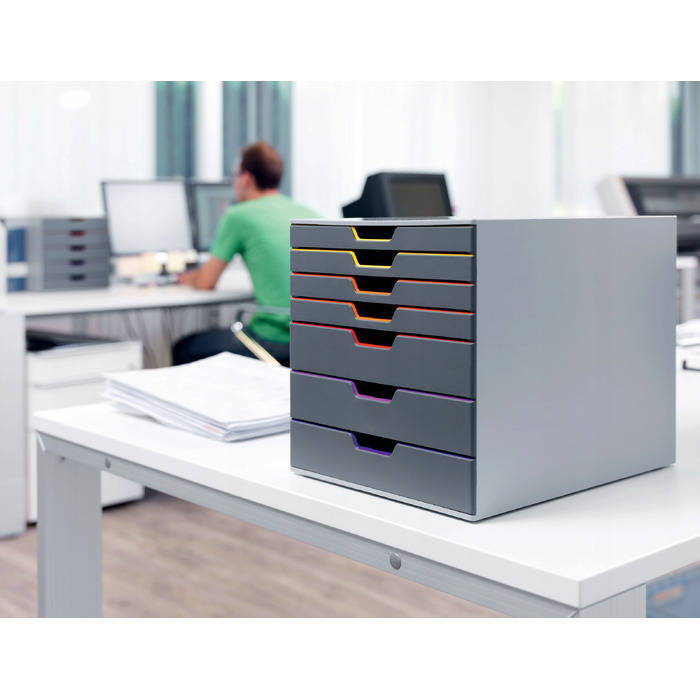 Органайзер для документів з висувними шухлядами Durable 760727, сірий