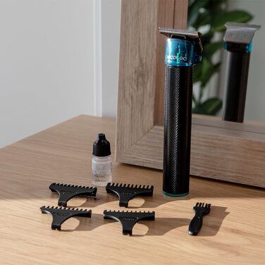 Мануальний тример-контурний ножиці Cecotec PrecisionCare Samurai Profiling 6в1 для догляду за бородою та вусами, чорний