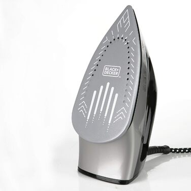 Парова праска BLACK+DECKER BXSS22000E, 2200 Вт, пластик, сіра, резервуар 1.4 л