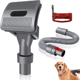 Щітка для вичісування шерсті тварин Groom URUN для пилососа Dyson з подовжувальним шлангом, фіксатором та адаптером для моделей V12 V11 V10 V8 V7